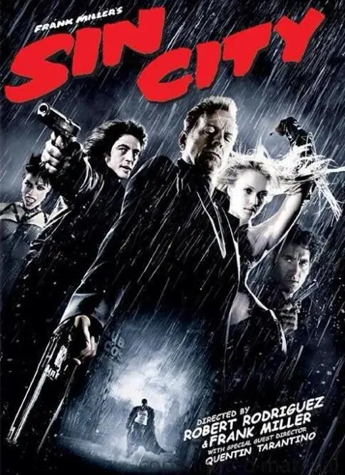 《罪恶之城》：黑白影像下的血色浪漫，暴力美学的极致狂欢！